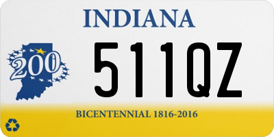 IN license plate 511QZ