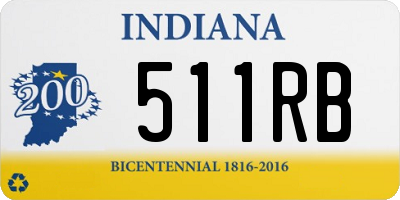 IN license plate 511RB