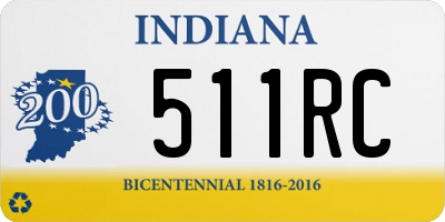 IN license plate 511RC