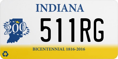 IN license plate 511RG