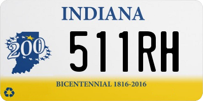 IN license plate 511RH