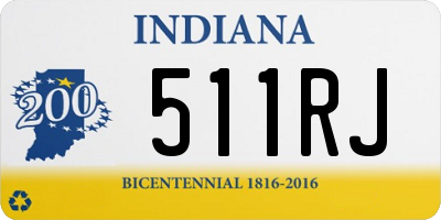 IN license plate 511RJ