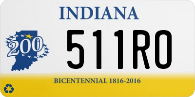 IN license plate 511RO