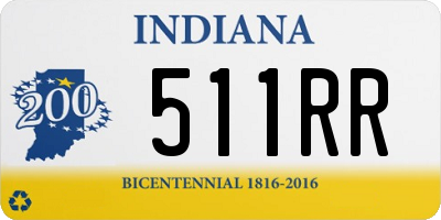 IN license plate 511RR