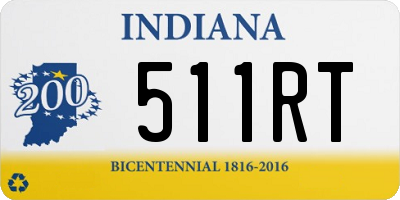 IN license plate 511RT