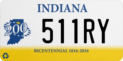 IN license plate 511RY
