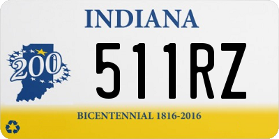 IN license plate 511RZ