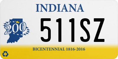 IN license plate 511SZ