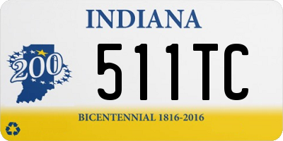 IN license plate 511TC