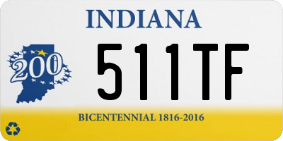 IN license plate 511TF