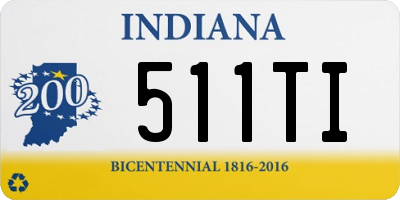 IN license plate 511TI