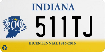IN license plate 511TJ