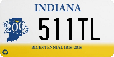 IN license plate 511TL