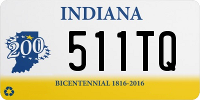IN license plate 511TQ