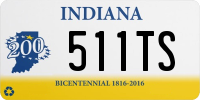 IN license plate 511TS