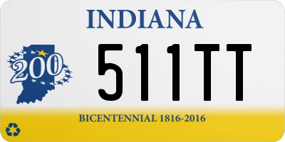 IN license plate 511TT