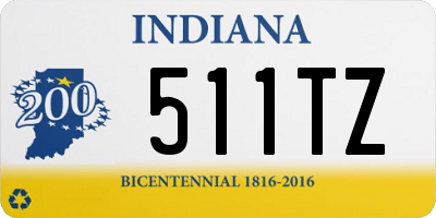 IN license plate 511TZ