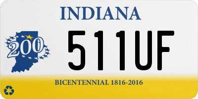 IN license plate 511UF