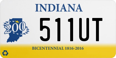 IN license plate 511UT