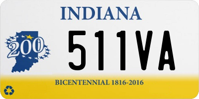 IN license plate 511VA