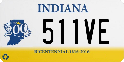 IN license plate 511VE