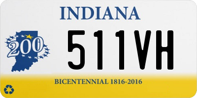 IN license plate 511VH