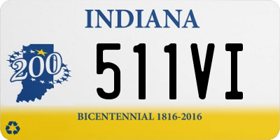 IN license plate 511VI