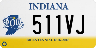 IN license plate 511VJ