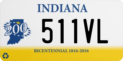 IN license plate 511VL