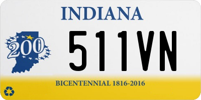 IN license plate 511VN