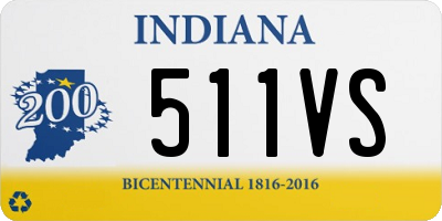IN license plate 511VS