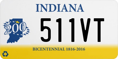 IN license plate 511VT