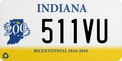 IN license plate 511VU