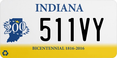 IN license plate 511VY