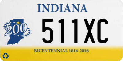 IN license plate 511XC