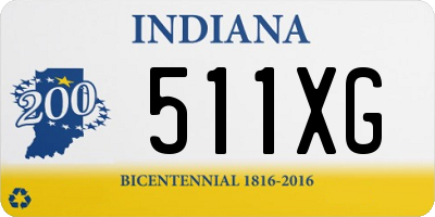 IN license plate 511XG