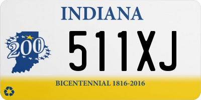 IN license plate 511XJ