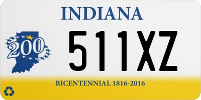 IN license plate 511XZ