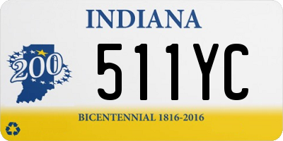 IN license plate 511YC