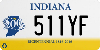 IN license plate 511YF