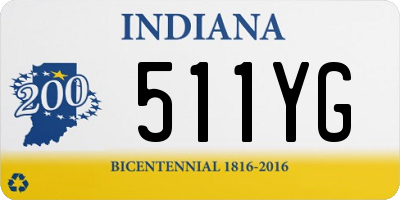 IN license plate 511YG