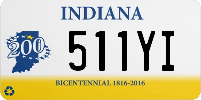 IN license plate 511YI