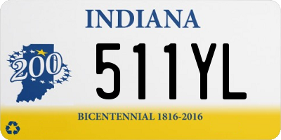 IN license plate 511YL