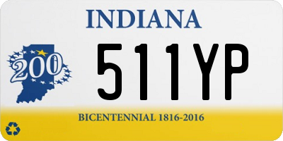 IN license plate 511YP