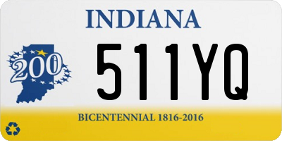 IN license plate 511YQ