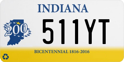 IN license plate 511YT