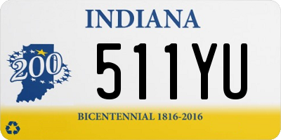 IN license plate 511YU