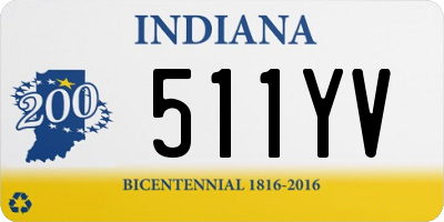 IN license plate 511YV