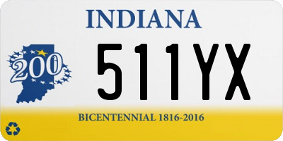 IN license plate 511YX