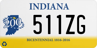 IN license plate 511ZG